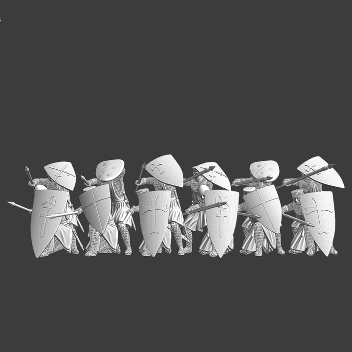 Medieval Crusaders - Shield Wall Formation