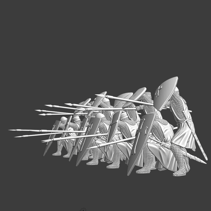 Medieval Crusaders - Shield Wall Formation