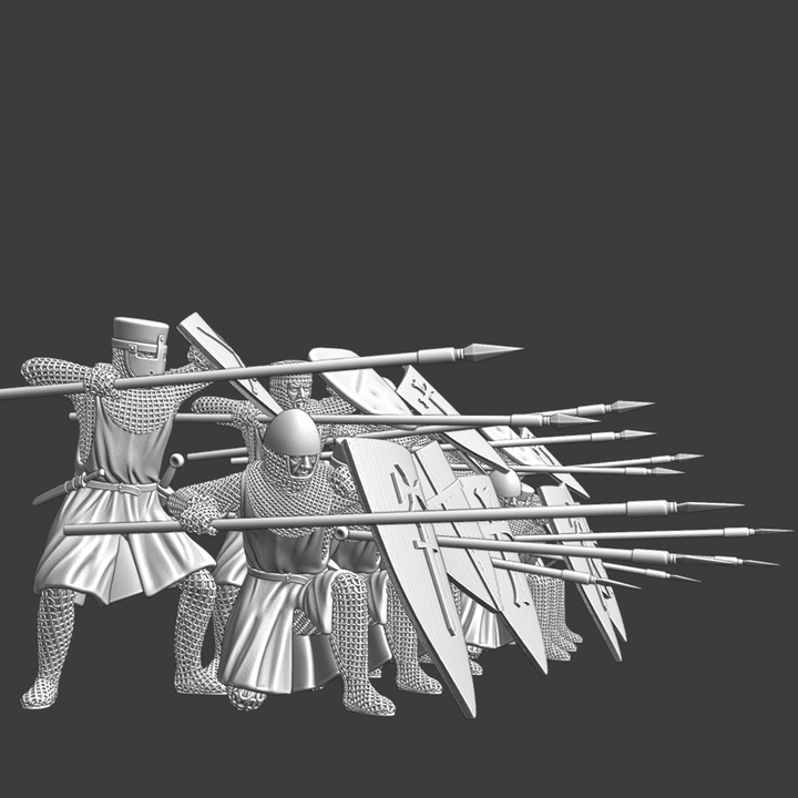 Medieval Crusaders - Shield Wall Formation