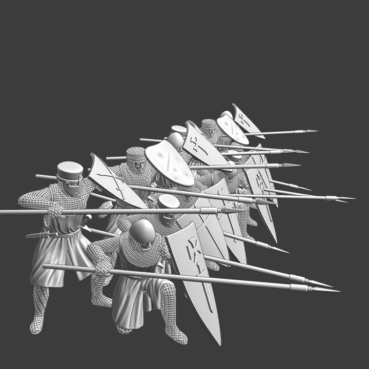 Medieval Crusaders - Shield Wall Formation