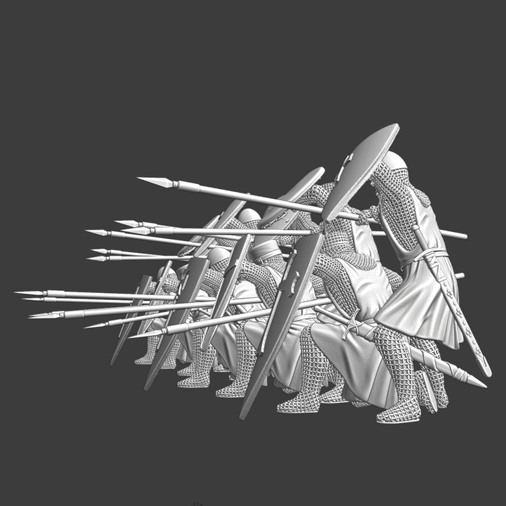 Medieval Crusaders - Shield Wall Formation
