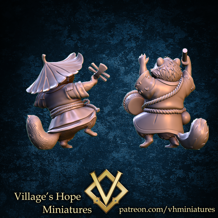 Tanuki Musician by Village's Hope Miniatures