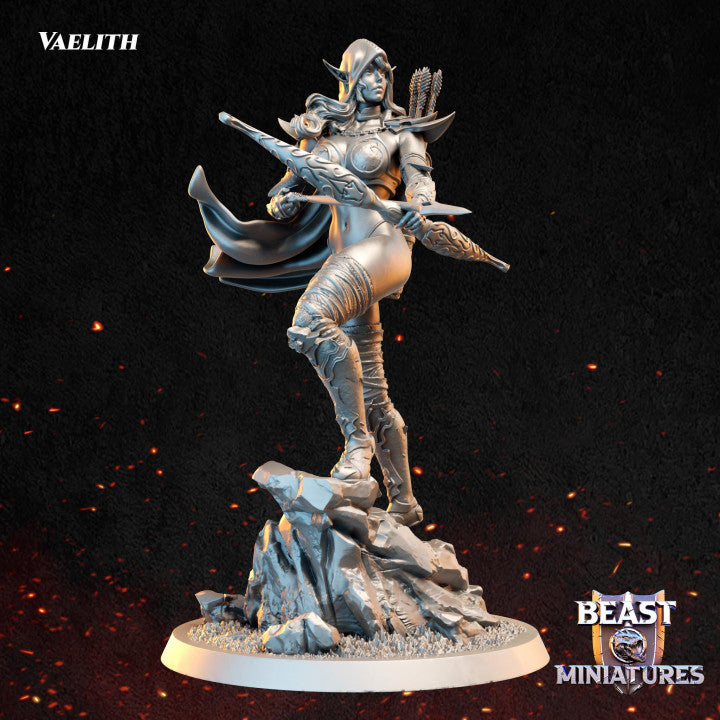 Vaelith, the Night Elf ranger by Beast Miniatures