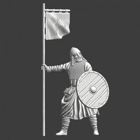Viking Warrior - With Raven banner