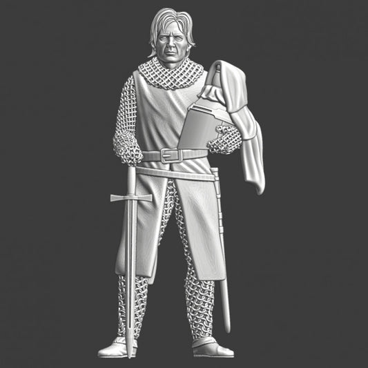 Wilfred of Ivanhoe - Standing with helmet in hand