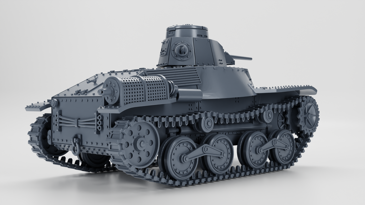 Type 95 Ha-Go Tank by Wargame3D