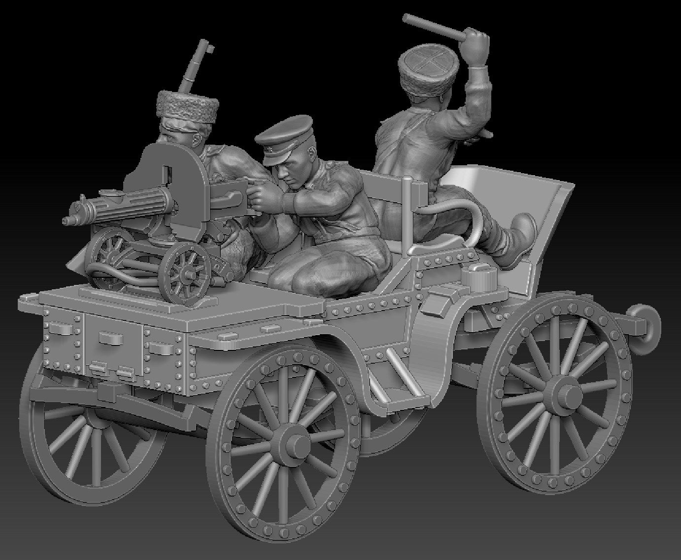 Soviet Cossack Tachanka Cart