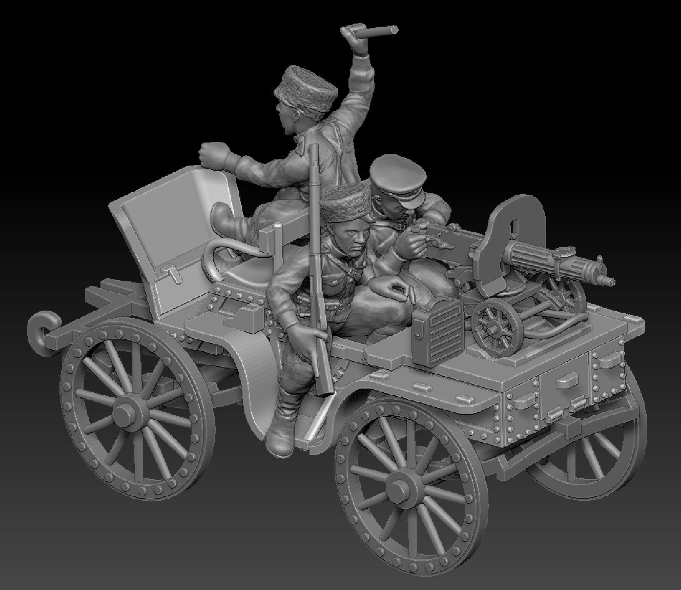 Soviet Cossack Tachanka Cart