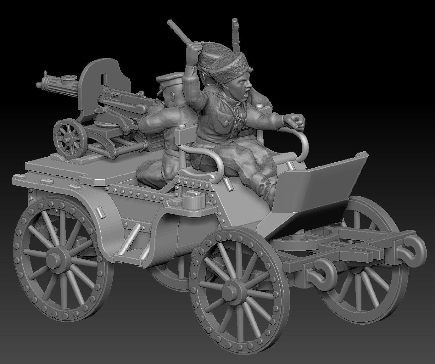 Soviet Cossack Tachanka Cart