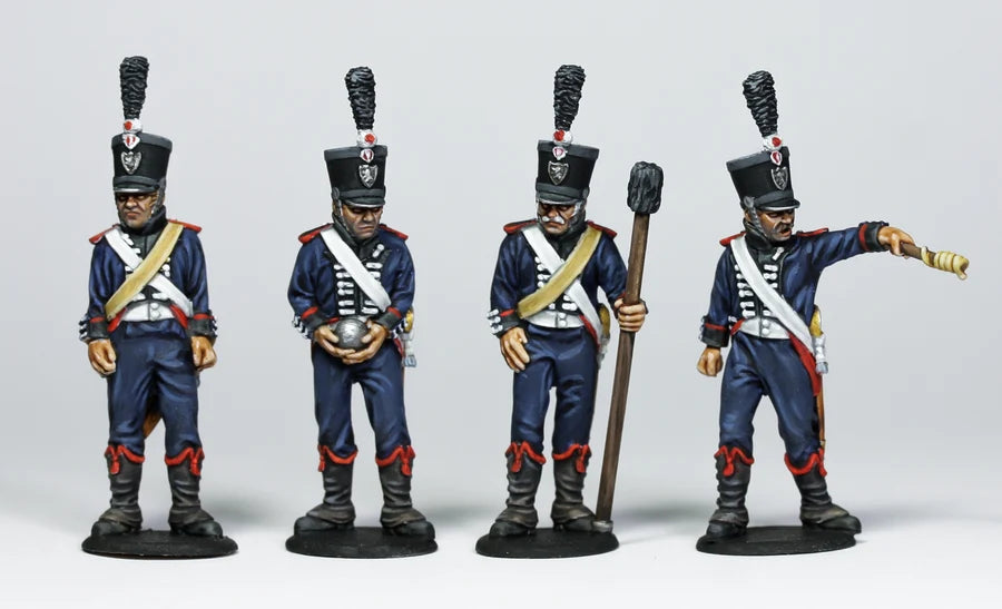Artillerie à pied autrichienne de 6 livres en tir (1800 - 1815) par Piano Wargames