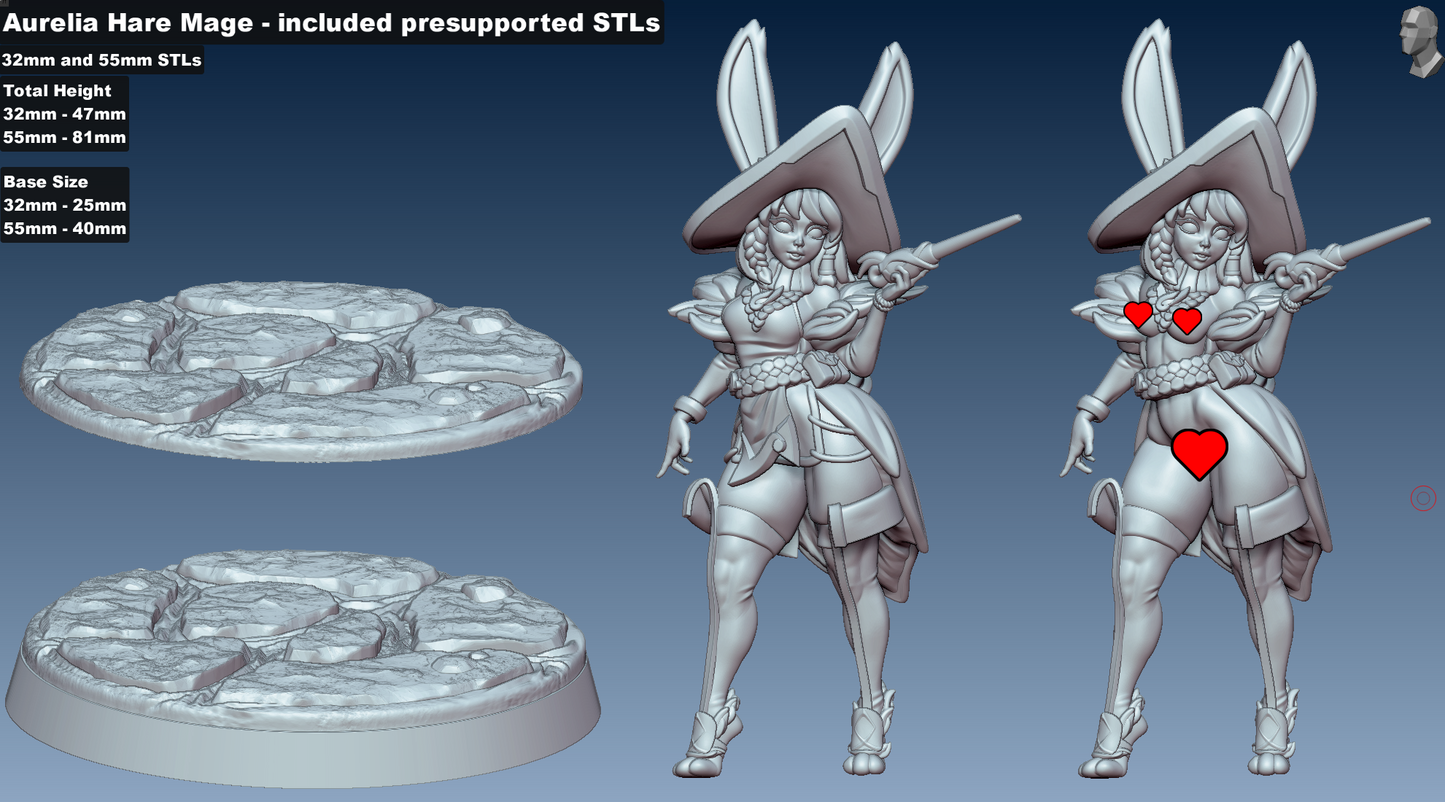 Aurelia - Hare Mage by Gaz Minis.