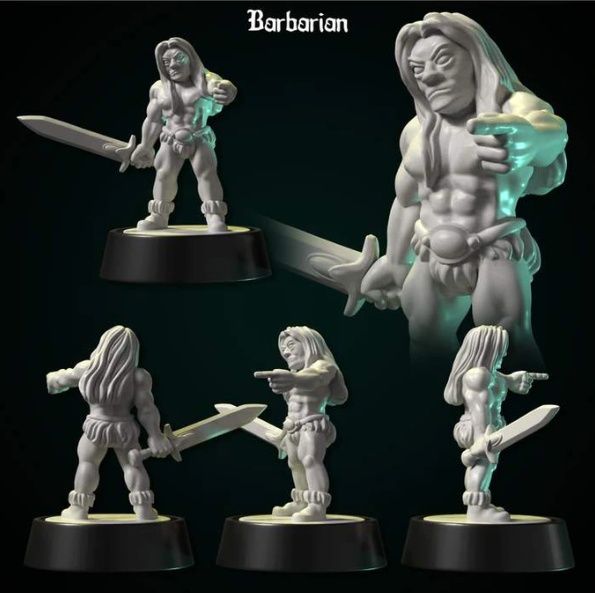 Barbarian by DDF Miniatures and Models