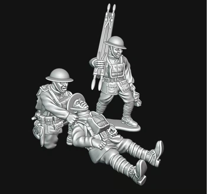 Great War USMC Corpsman Team by W3 Wargaming