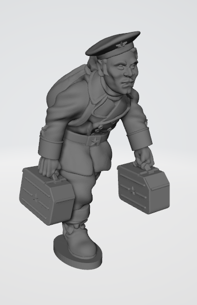 Soviet Naval DsHK Heavy MG Team by Flank March Miniatures