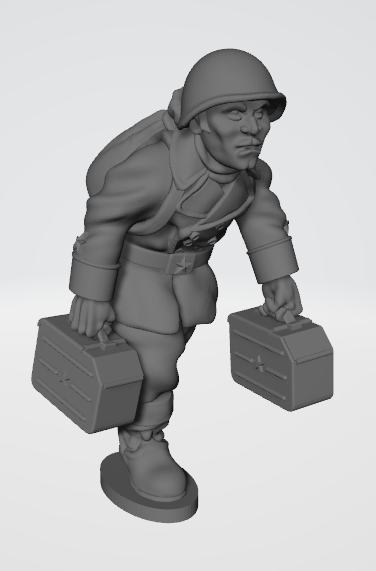 Soviet Naval DsHK Heavy MG Team by Flank March Miniatures