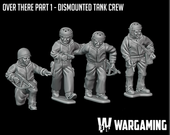 US Army Dismounted Tank Crew by W3 Wargaming Miniatures
