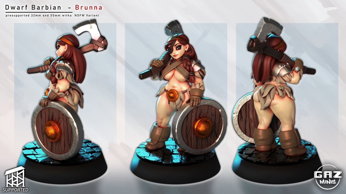 Brunna - Dwarf Barbian by Gaz Minis