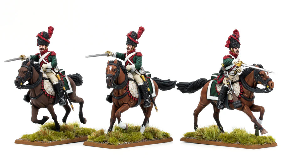 French Dragoons with Plumes Elite Companies (1807-1814) by Piano Wargames
