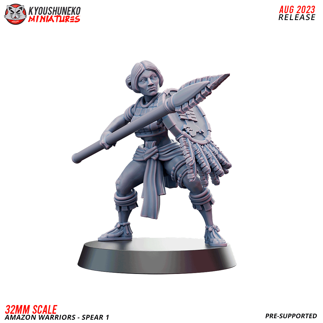 Amazon Warriors with Spear