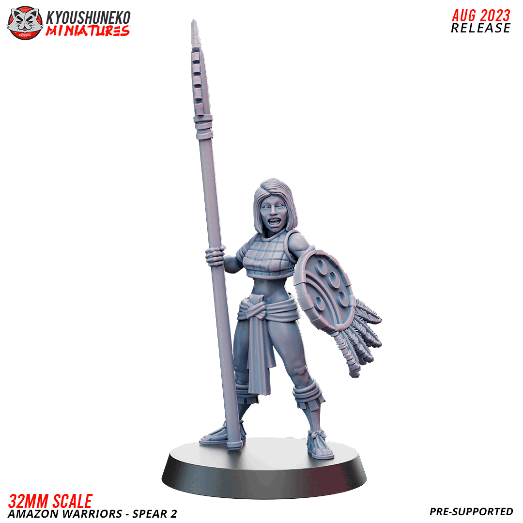 Amazon Warriors with Spear