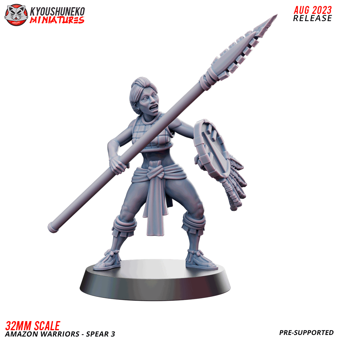 Amazon Warriors with Spear