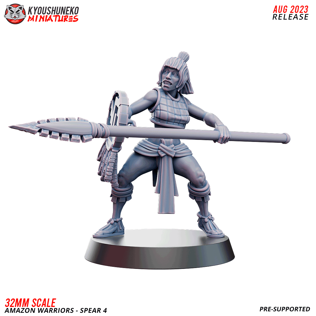 Amazon Warriors with Spear