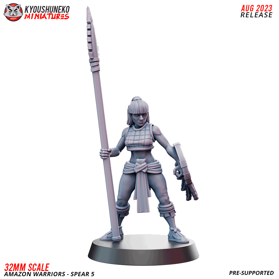 Amazon Warriors with Spear