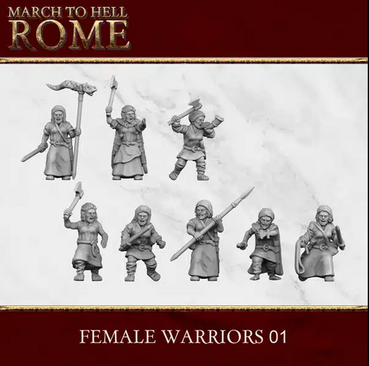 Germanic Female Warriors 01 by 3d Breed