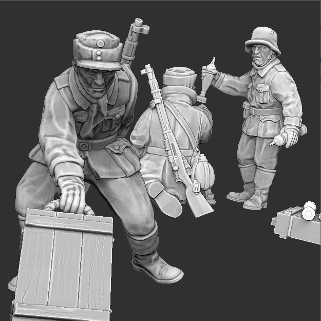 Finnish Mortar Team
