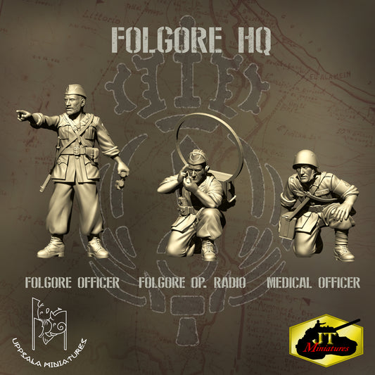 Folgore HQ Team by Uppsala Miniatures