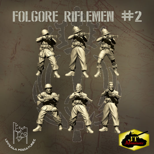 Folgore Riflemen 2 by Uppsala Miniatures