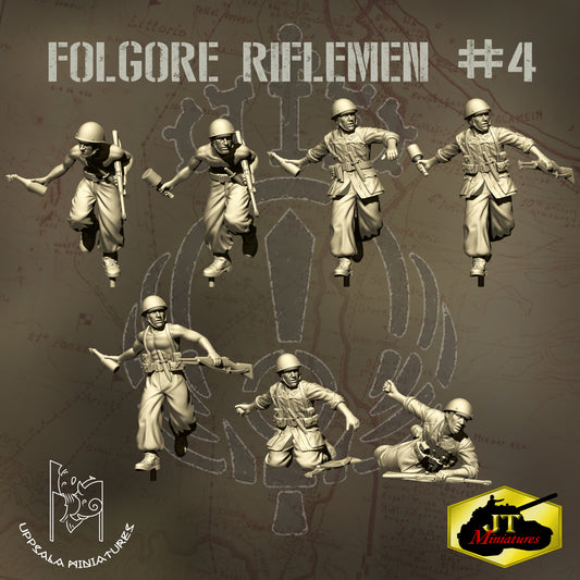 Folgore Riflemen 4 by Uppsala Miniatures