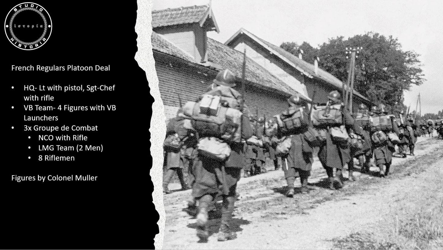 WW2 1940 French Regulars Platoon Deal by Colonel Muller