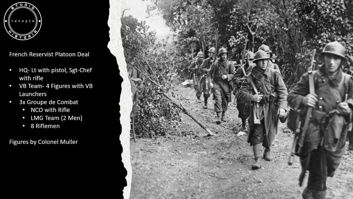 WW2 1940 French Reservist Platoon Deal by Colonel Muller