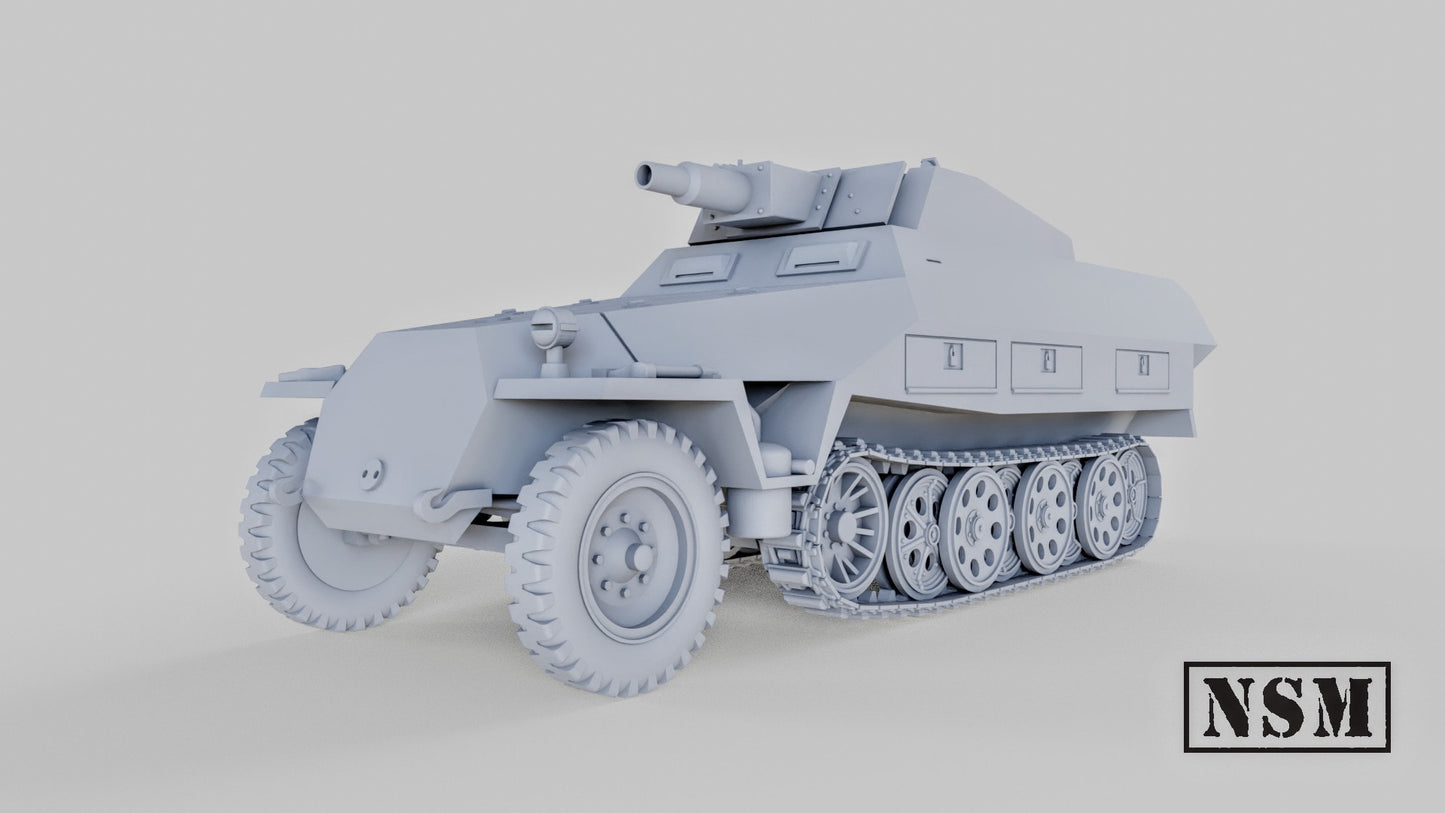 Sd.Kfz 251/9 D Stummel Halftrack by Night Sky Miniatures