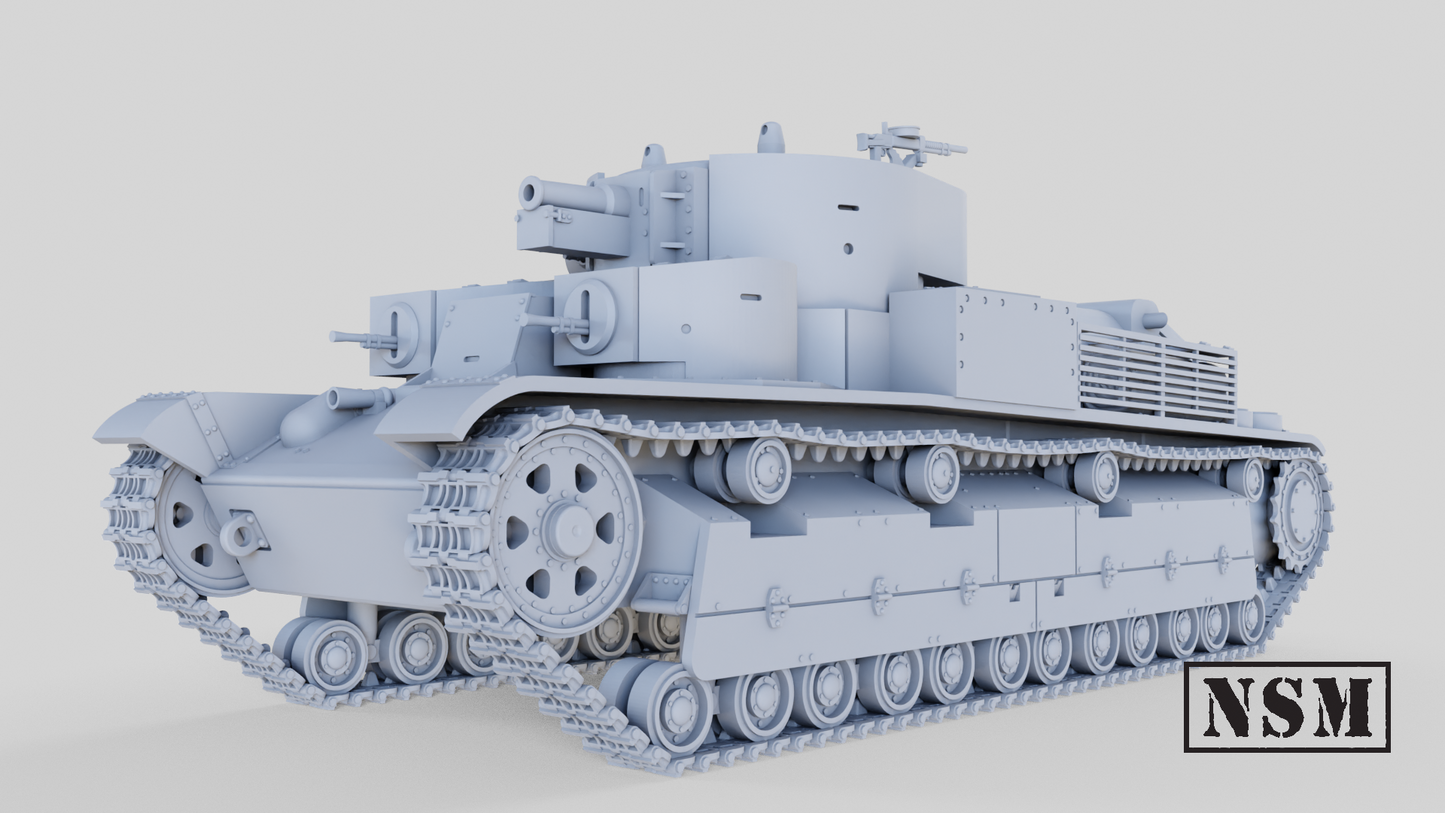 Finnish Up-Armored T-28 by Night Sky Miniatures.