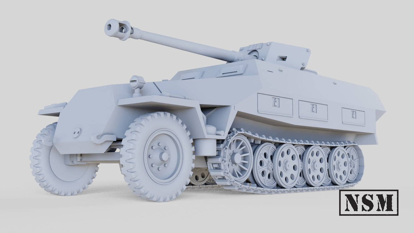 Sd.Kfz 251/22 D Halftrack by Night Sky Miniatures
