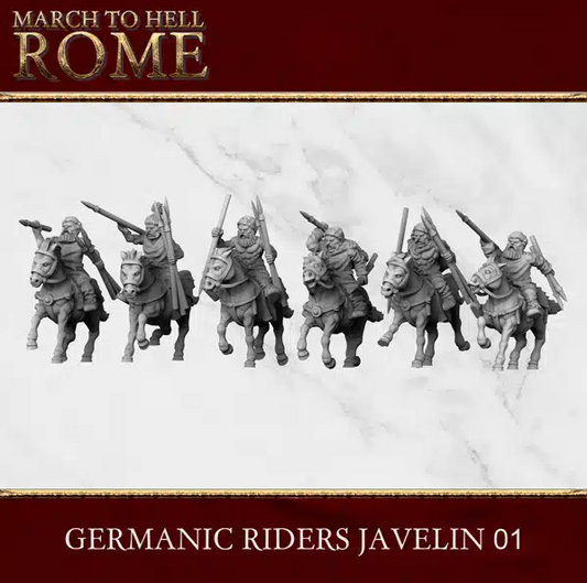 Germanic Riders with Javelins 01 by 3d Breed