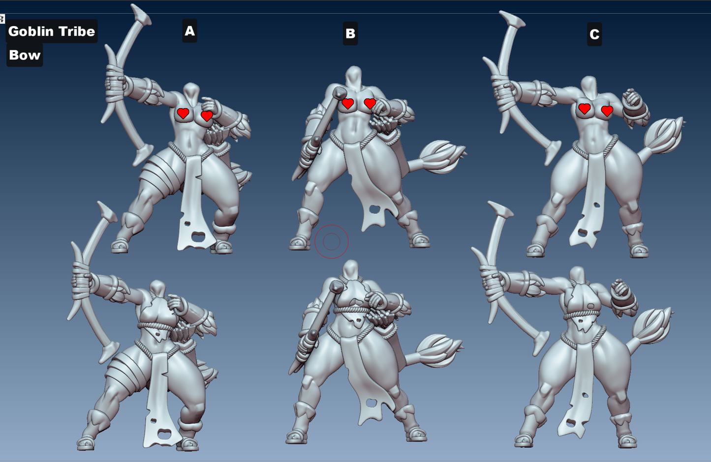 Goblin Tribe – 10 Goblin unit by Gaz Minis.