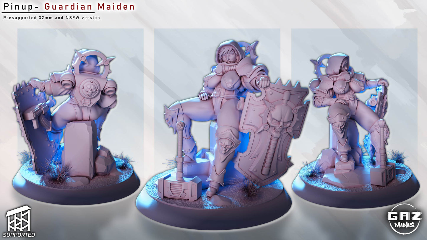 Guardian Maiden Pinup by Gaz Minis