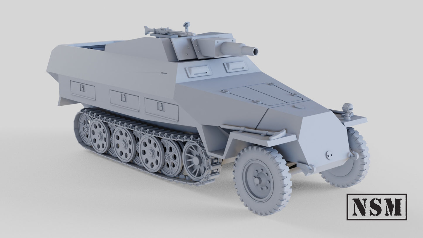 Sd.Kfz 251/9 D Stummel Halftrack by Night Sky Miniatures
