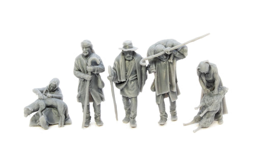 Medieval Shepherds and Sheep Shearers.