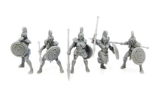 Spartan Warriors with helmets