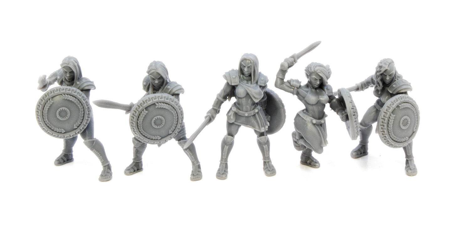 Spartan Warriors without helmets