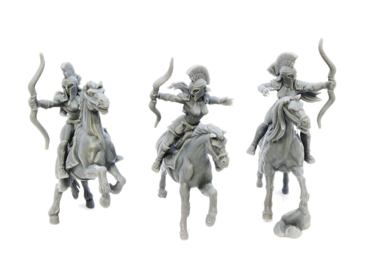 Spartan Cavalry with helmets and bows