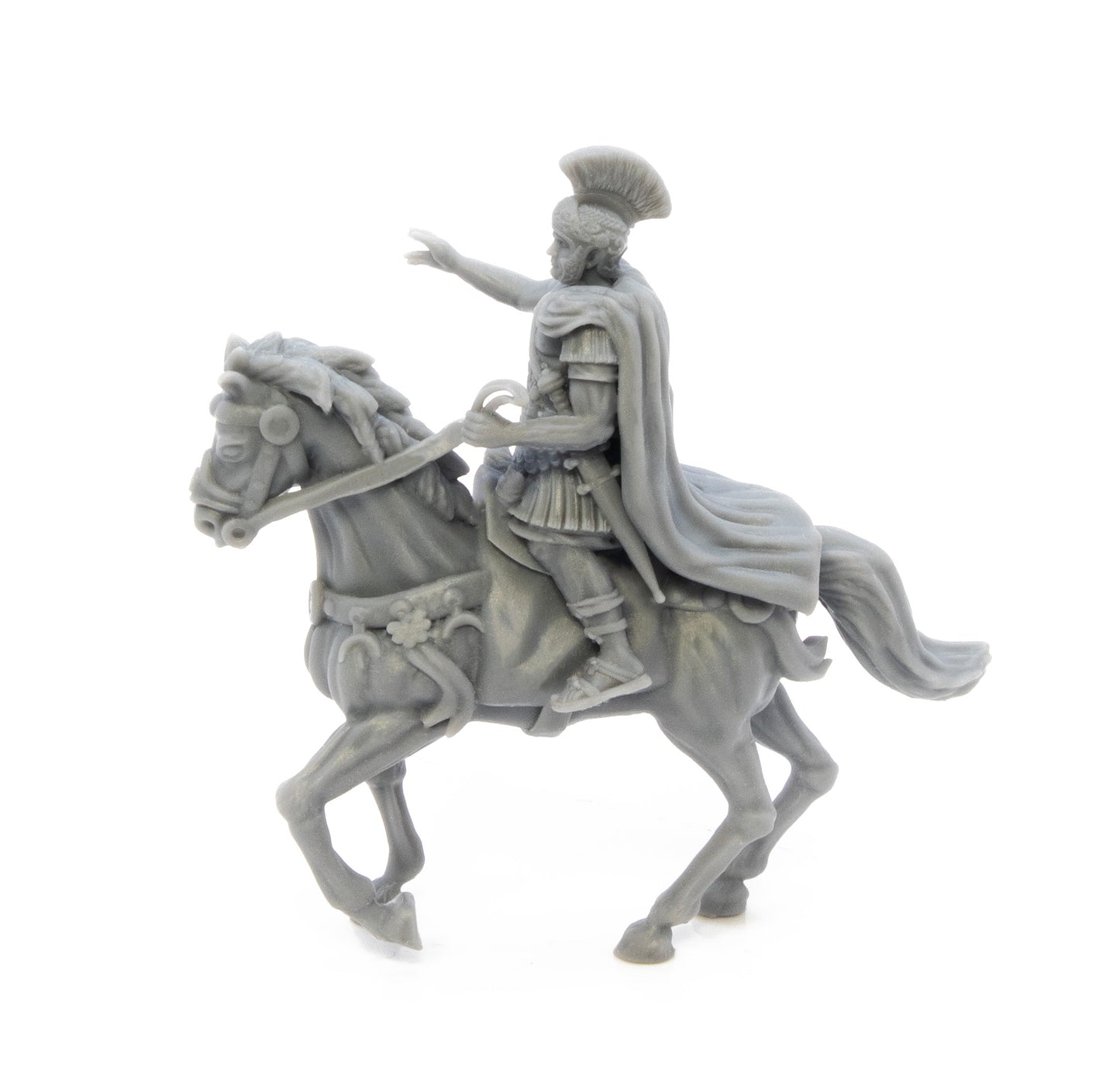 Emperor Trajan with helmet.