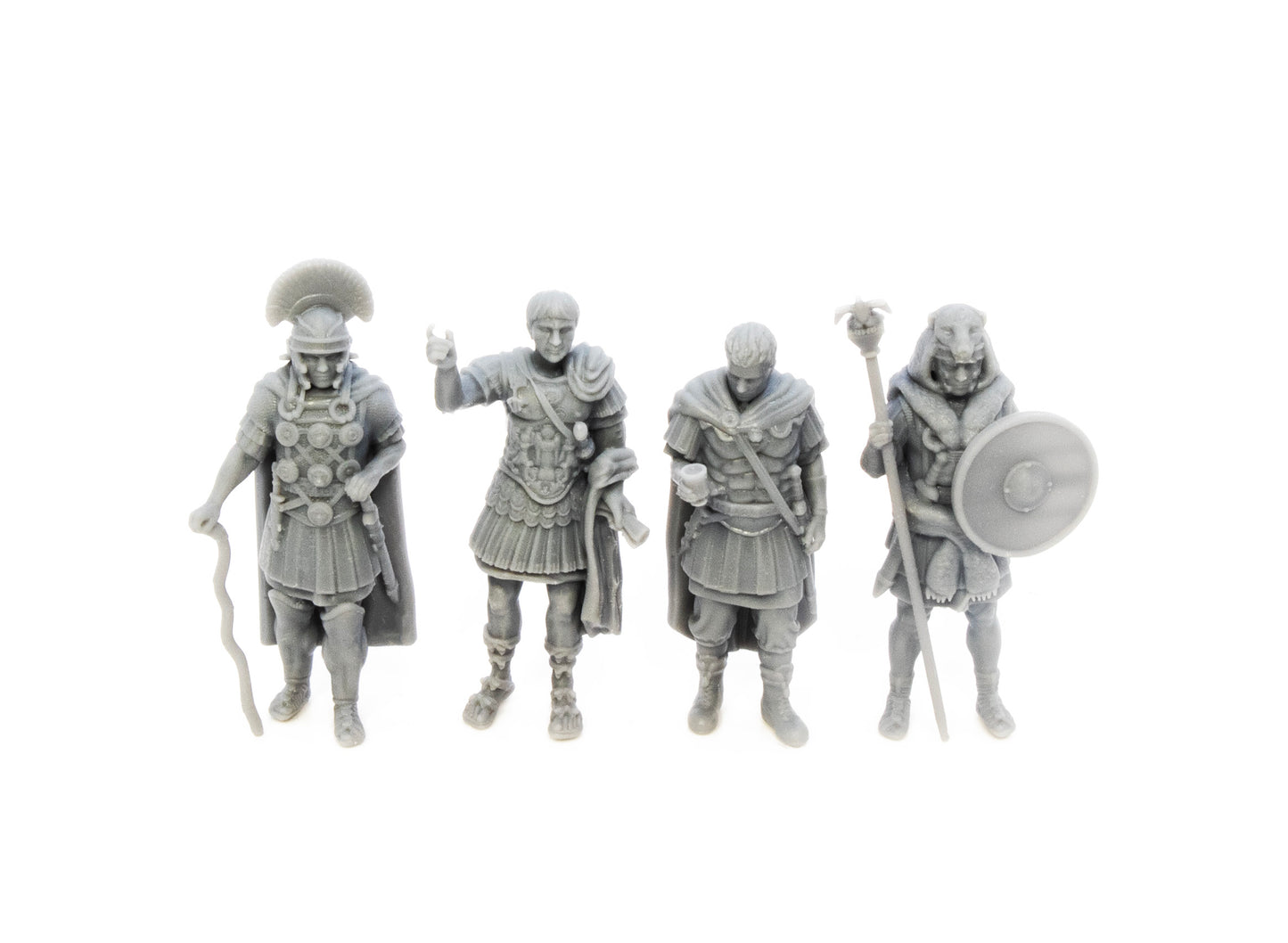 Trajan without helmet and his command.