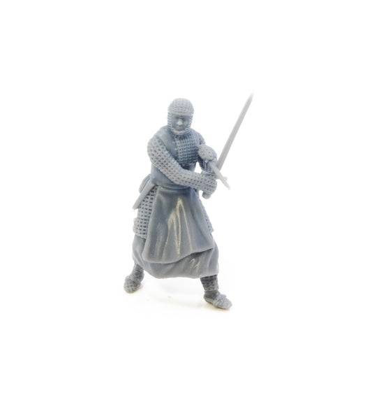 Medieval crusader knight - close combat.