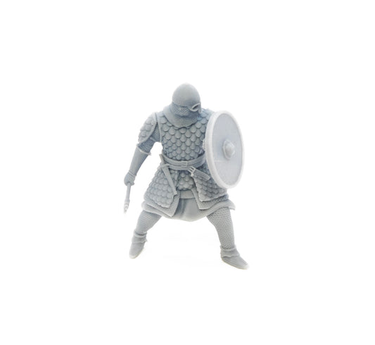 Medieval warrior from Kyiv with axe