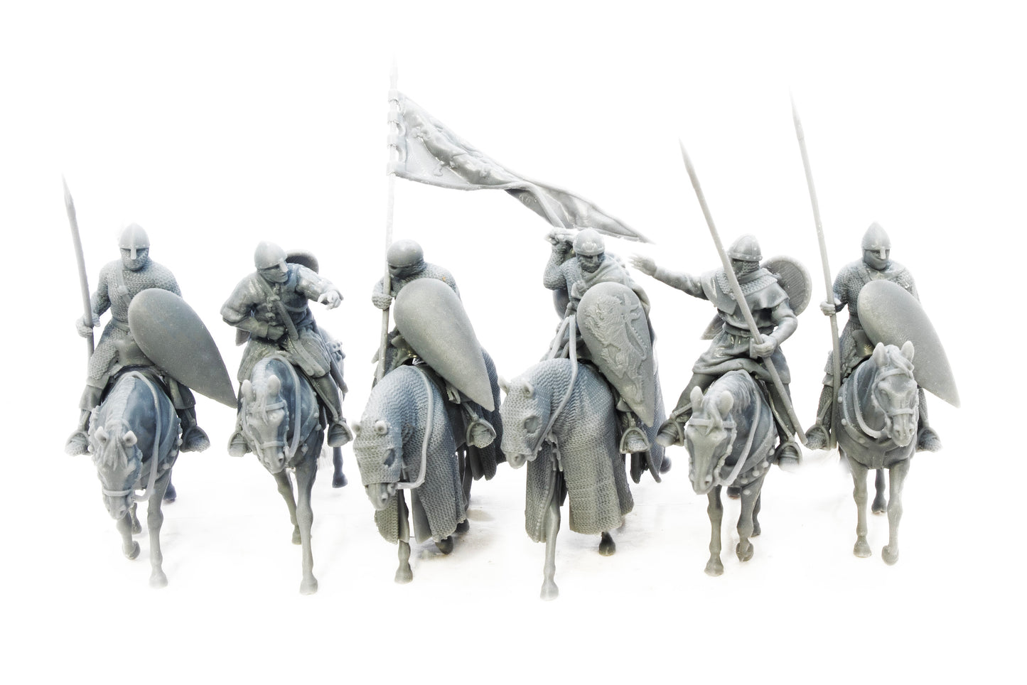 Alfonso IX, King of León and Galicia and his retinue knights